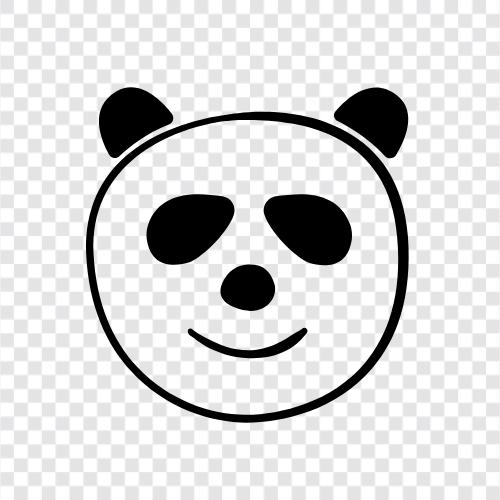 panda yavruları, Panda yavruları resimleri, Panda mutlu ikon svg