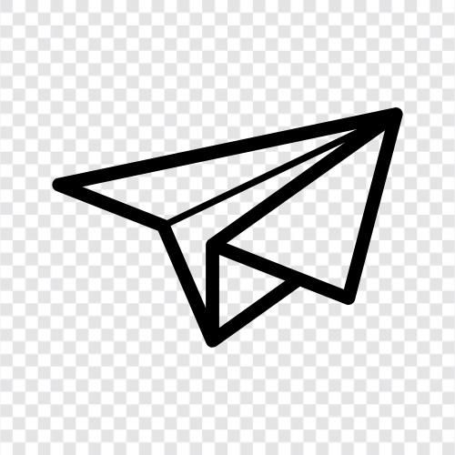 paper airplane, paper airplane design, paper airplane construction, paper airplane flying icon svg