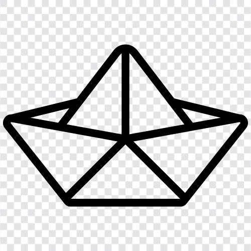 paper boat design, paper boat construction, paper boat building, paper boat making icon svg