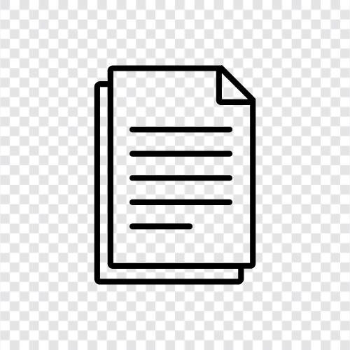 paper, writing, reading, transcription icon svg