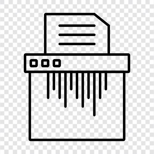 paper, paper shredder, office, home icon svg