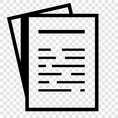 paper, print, writing, documents icon svg