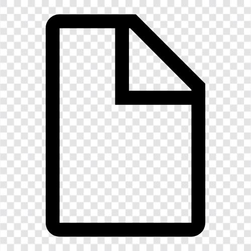 Papier, Dokumentpapier symbol