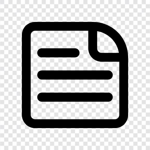 Paper, Writing, Essay, Term Paper icon svg