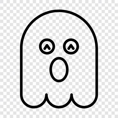 Paranormal, Ghost stories, Haunted, Ghost hunting icon svg