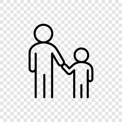 Eltern, Geschwister, Kinder, Großeltern symbol