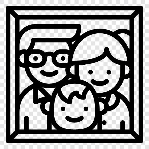 Parents, Children, Siblings, Grandparents icon svg