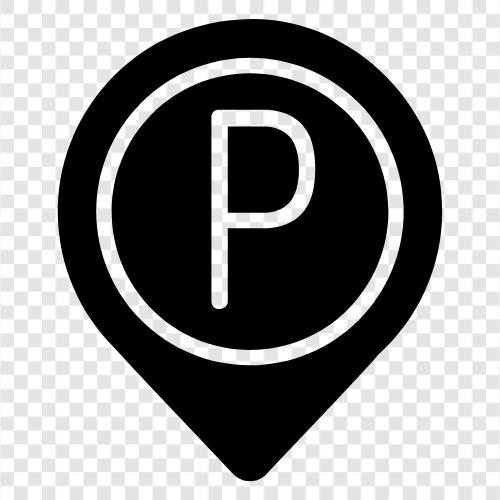 Parkplatz, Garage, Parkplätze symbol