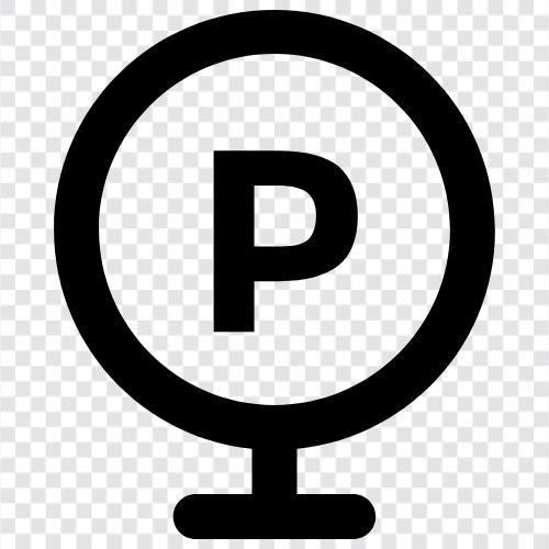 Parkplatz, Garage symbol