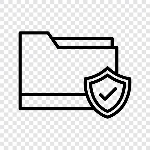 Passwort, Verschlüsselung, Sicherheit, Secured Folder symbol