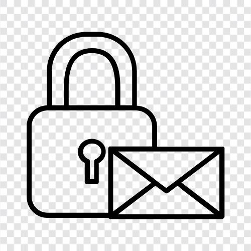 Замок пароля, экран шлюза, защищенное сообщение, замочная почта Значок svg