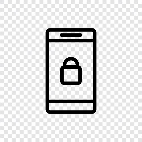 password lock, lock phone, lock screen, security lock icon svg