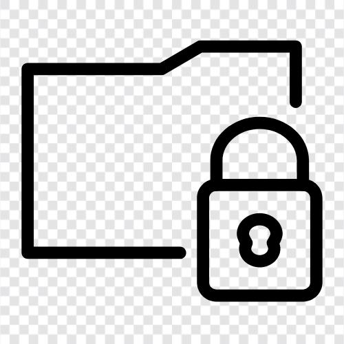 passwortgeschützte Ordner, passwortgeschützte Dateien, sichere Ordner, sichere Dateien symbol
