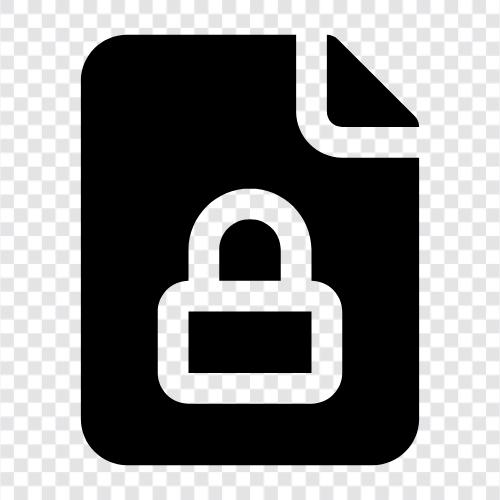 password protection, secure file, encrypt file, Lock file icon svg