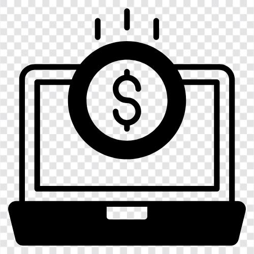 Платежный портал, электронная торговля, магазинный карт, выписка Значок svg