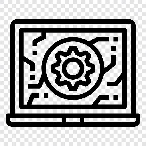 laptop, tablet, internet, software icon svg