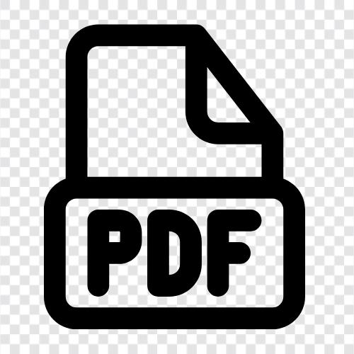 PDFDatei, PDFReader, PDFErstellung, PDFEditor symbol