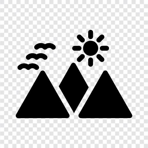 peak, summit, alpine, snow icon svg