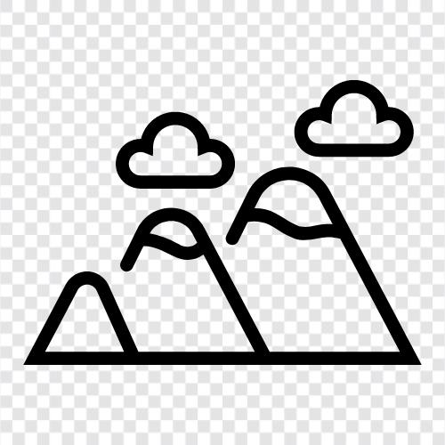 peak, top, high, elevation icon svg