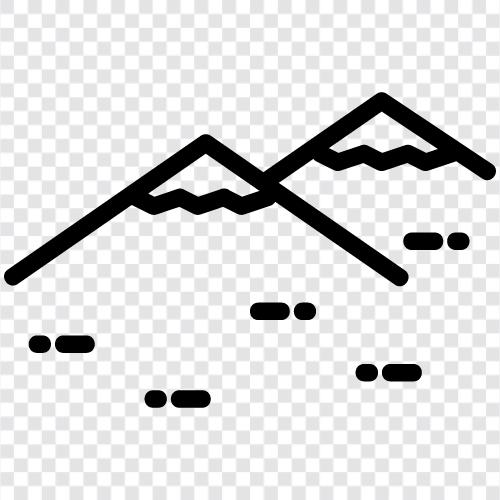 peaks, mountainside, high peaks, mountain range icon svg