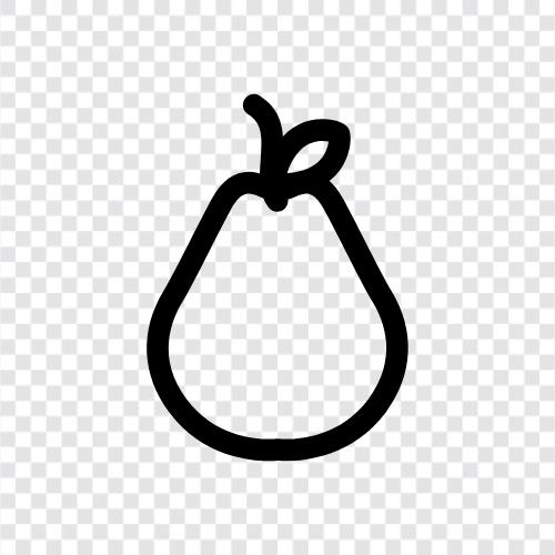 Pear fruit, Pear tree, Fruit, Fruits icon svg