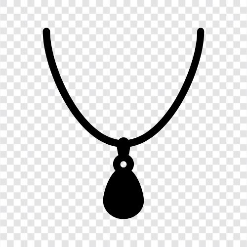 Perlenkette, Goldkette, Silberkette, Türkiskette symbol