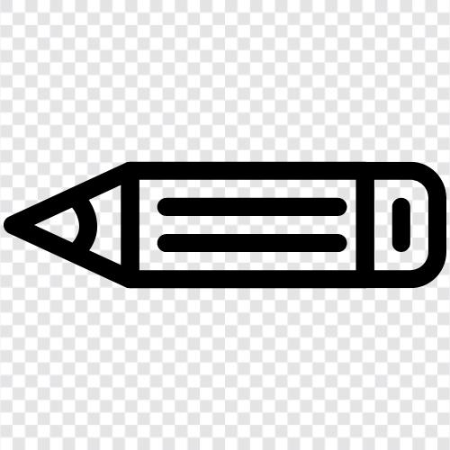 Bleistift, BleistiftSchärfung, Bleistifte, Schulbedarf symbol