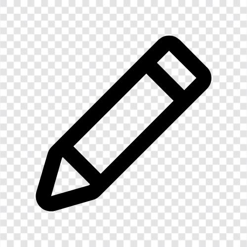 Bleistift, Schulbedarf, Zeichenmaterial symbol