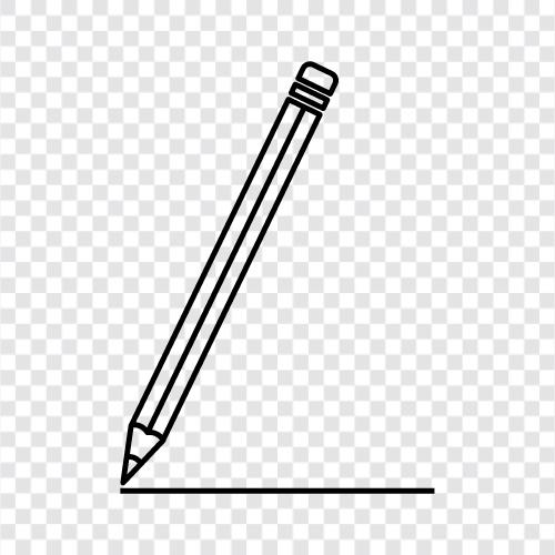 Bleistifte, Blei, Graphit, Zeichnung symbol