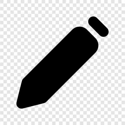 pencils, writing instruments, lead, graphite icon svg