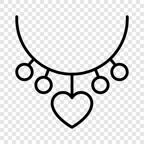 pendant, earrings, bracelets, anklets icon svg