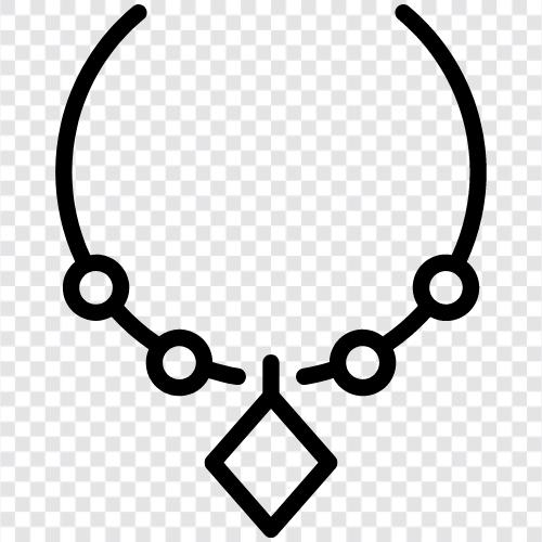 Anhänger, Ohrringe, Halskette Set, antike Halskette symbol