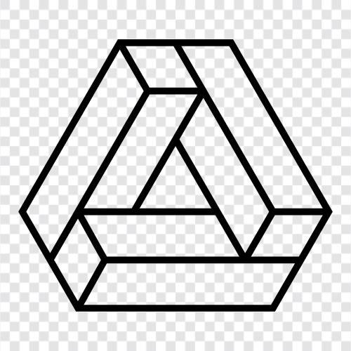 Penrose tiling, Penrose tiling pattern, Penrose Triangle icon svg