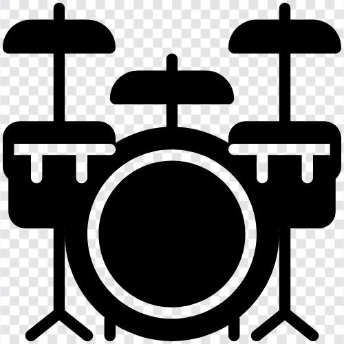 Schlagzeug, Schlagzeuger, djembe symbol