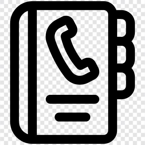 TelefonbuchApp, TelefonbuchKontakte, TelefonbuchSuche, Telefonbuch symbol