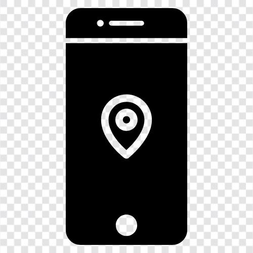 phone location, latitude, longitude, GPS icon svg