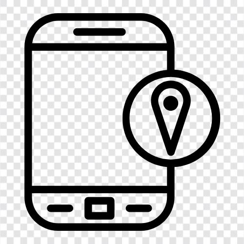 telefon konumu, cep telefonu konumu, GPS, cep kulesi ikon svg