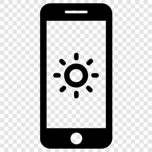 phone screen brightness, phone screen brightness levels, phone screen brightness settings, phone icon svg