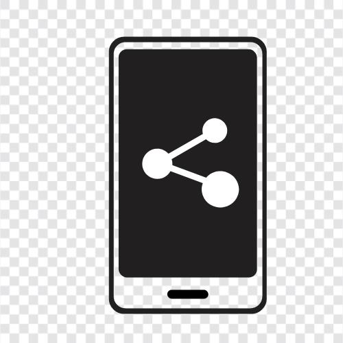 phone share, phone sharing, phone tethering, share phone with others icon svg