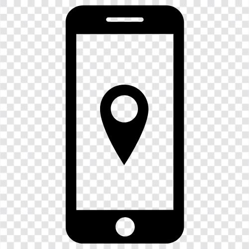 phone tracking, android phone location, iphone location, phone location app icon svg