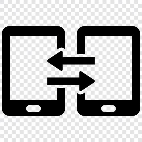 Phone Transfer, Phone Backup, Phone Sync App, Phone Sync icon svg