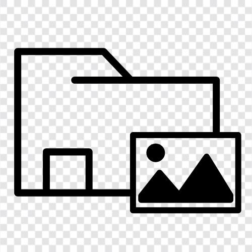 photo folder, photo album, image folder icon svg