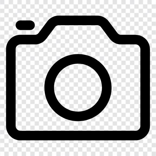 Фотосъемка, фотоаппаратура, цифровая фотография, камеры DSLR Значок svg