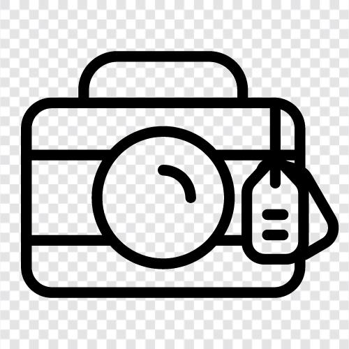 fotoğraf, fotoğraf ekipmanları, dijital fotoğrafçılık, kamera çantaları ikon svg