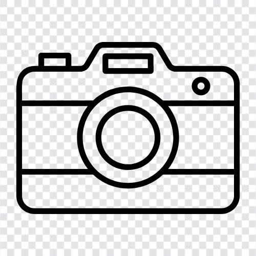 Fotografie, Fotoausrüstung, Digitalfotografie, Kameraausrüstung symbol