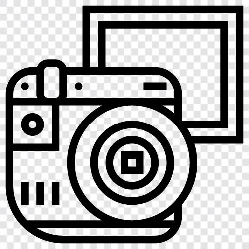 Fotografie, digitale Fotografie, Kameraobjektiv, Kamerakörper symbol