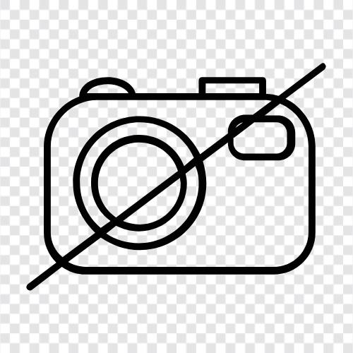 photography, No Photography icon svg