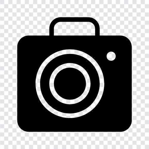 Fotografie, Fotoausrüstung, digitale Fotografie, Kameraausrüstung symbol
