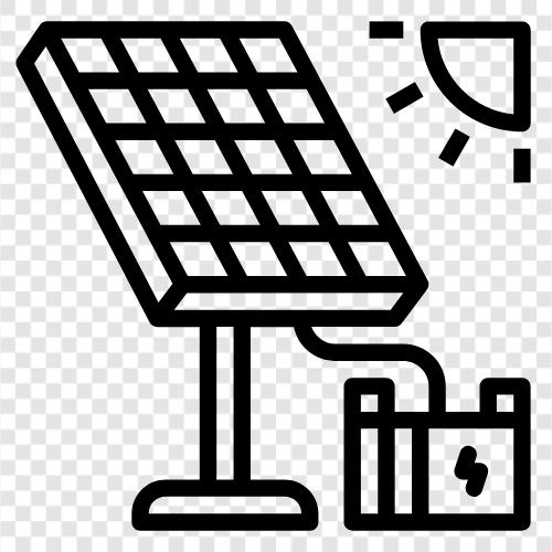 Photovoltaik, Solarzellen symbol