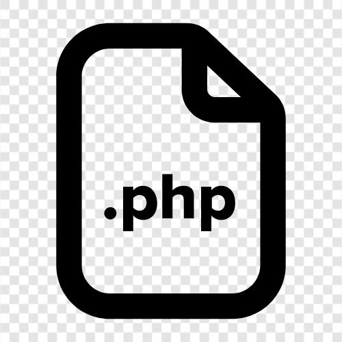 PHP, file, folder, directory ikon svg